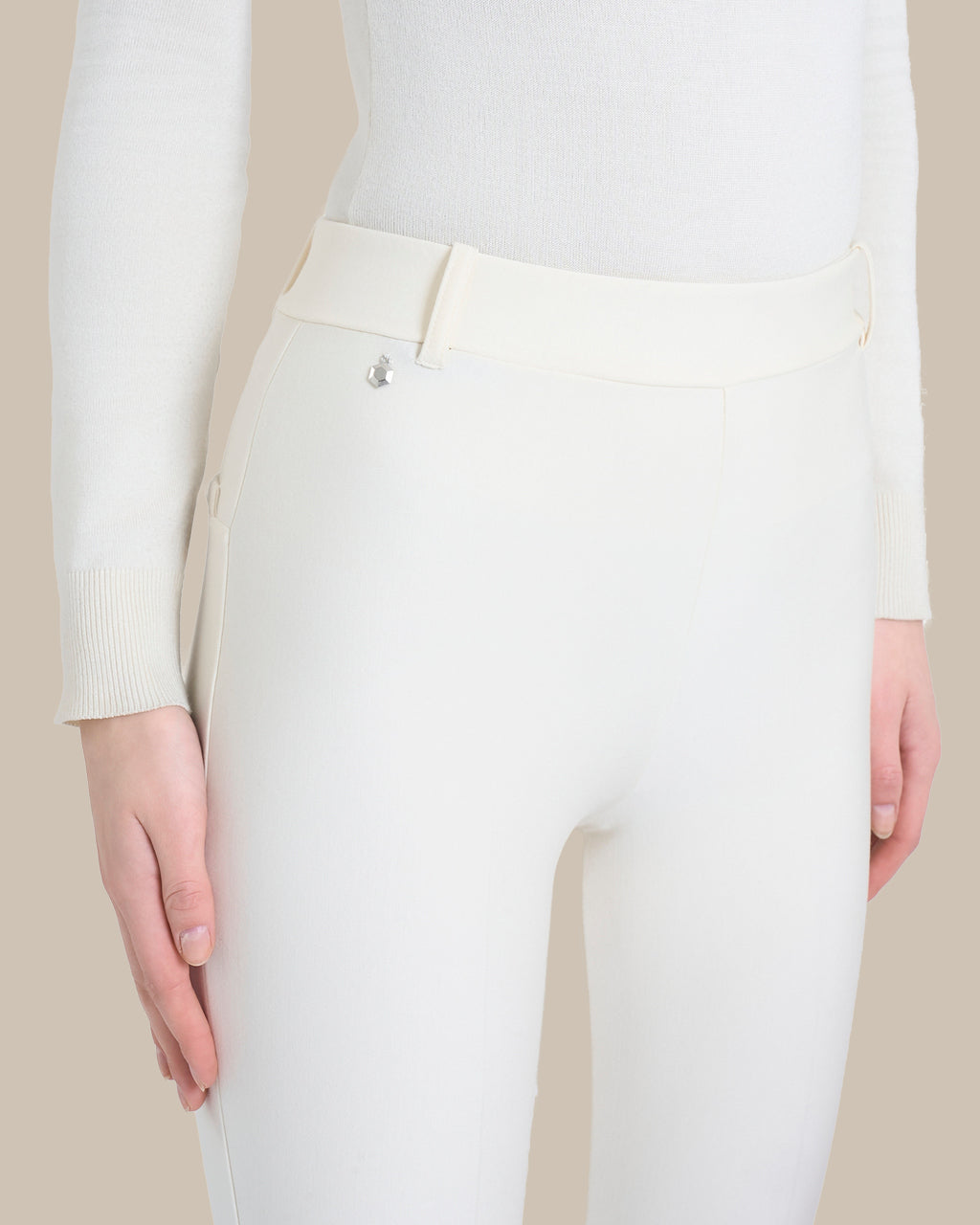 Ragno Abbigliamento Pantaloni slim straight con risvolto 