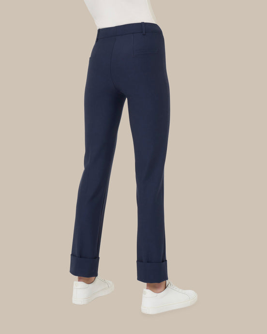 Ragno Abbigliamento Pantaloni slim straight con risvolto 