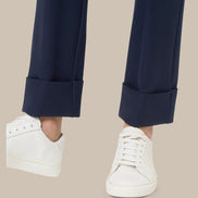 Ragno Abbigliamento Pantaloni slim straight con risvolto 