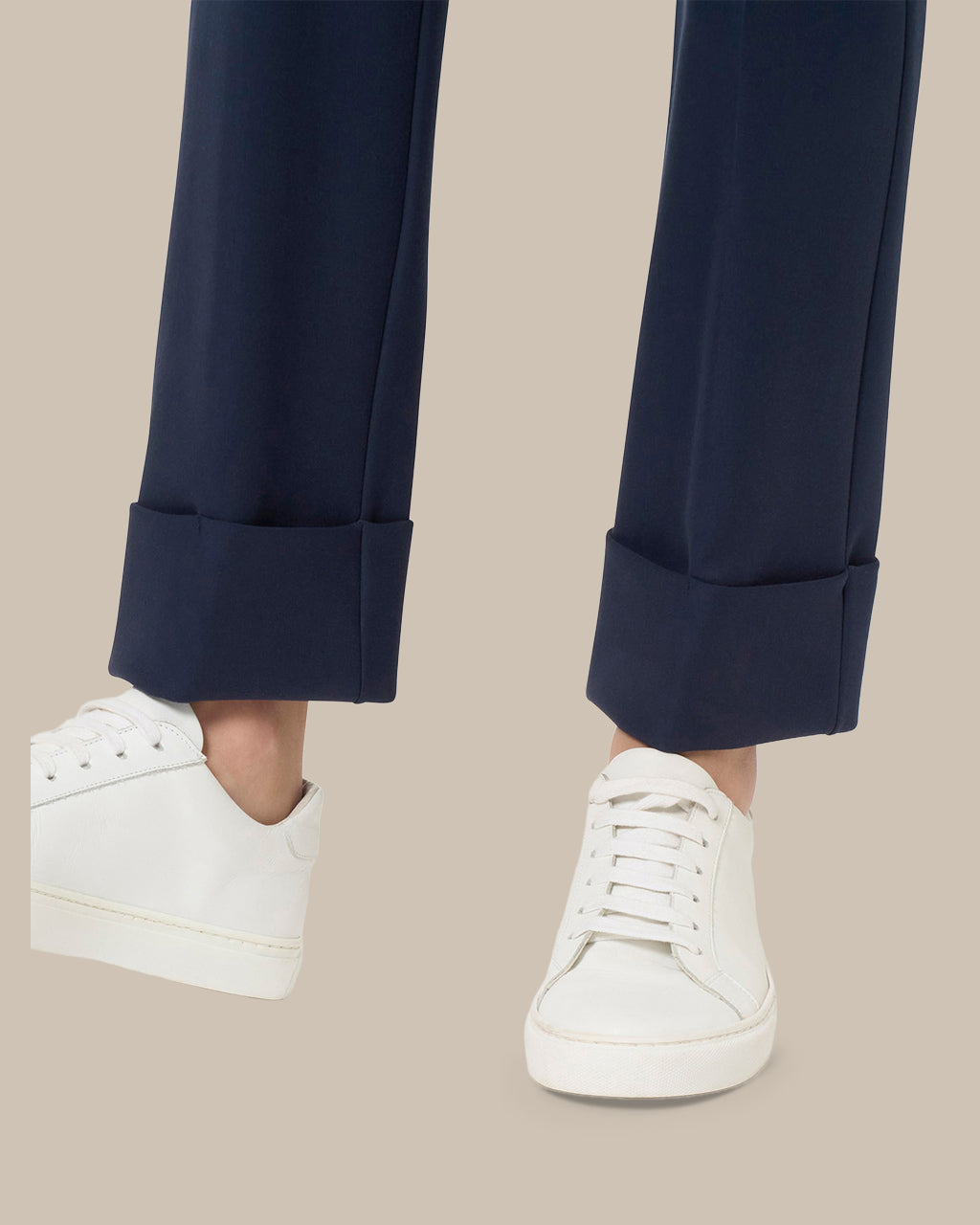 Ragno Abbigliamento Pantaloni slim straight con risvolto 