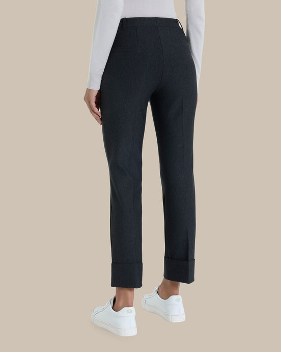 Ragno Abbigliamento Pantaloni slim straight con risvolto 