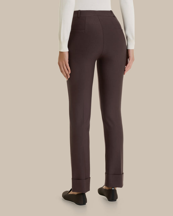 Ragno Abbigliamento Pantaloni slim straight con risvolto 