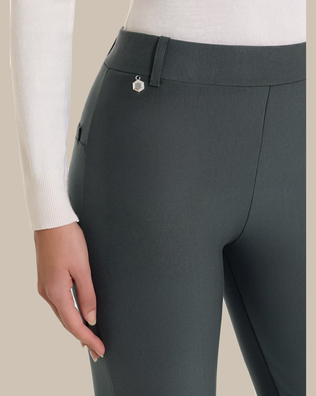 Ragno Abbigliamento Pantaloni slim straight con risvolto 