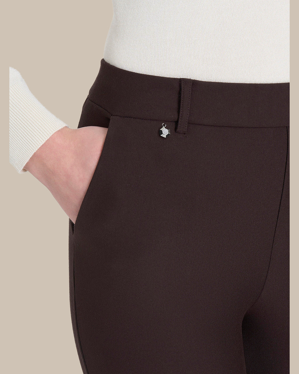 Ragno Abbigliamento Pantaloni straight in tessuto Compact 