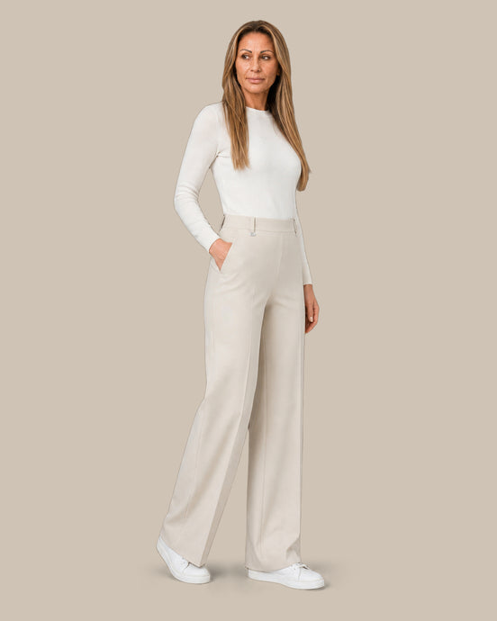 Ragno Abbigliamento Pantaloni wide in tessuto Compact 