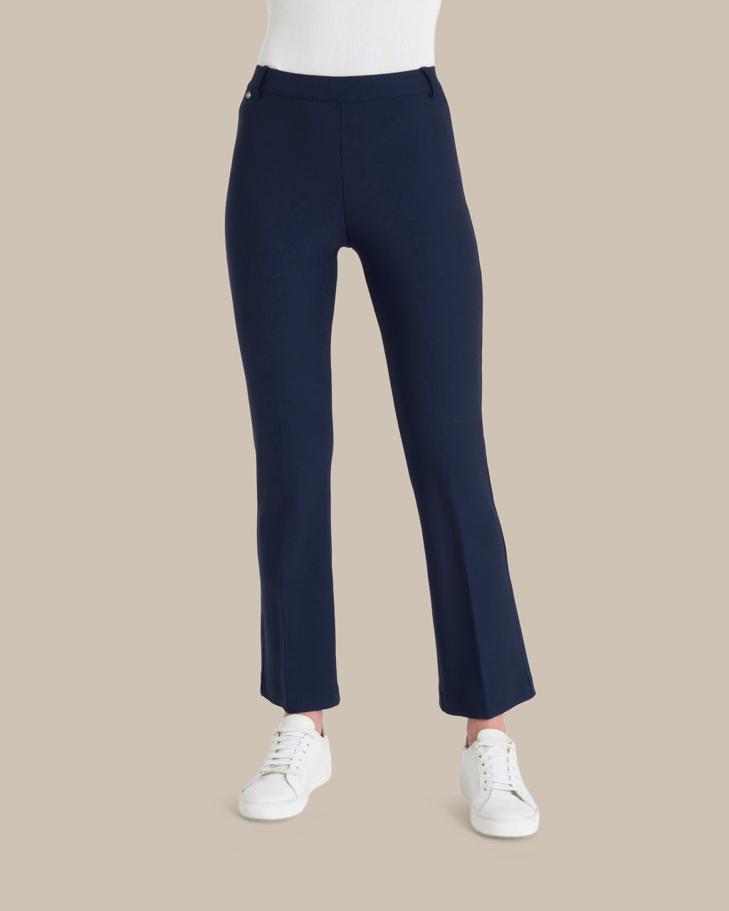 Ragno Abbigliamento Pantaloni cropped flare in tessuto Compact 