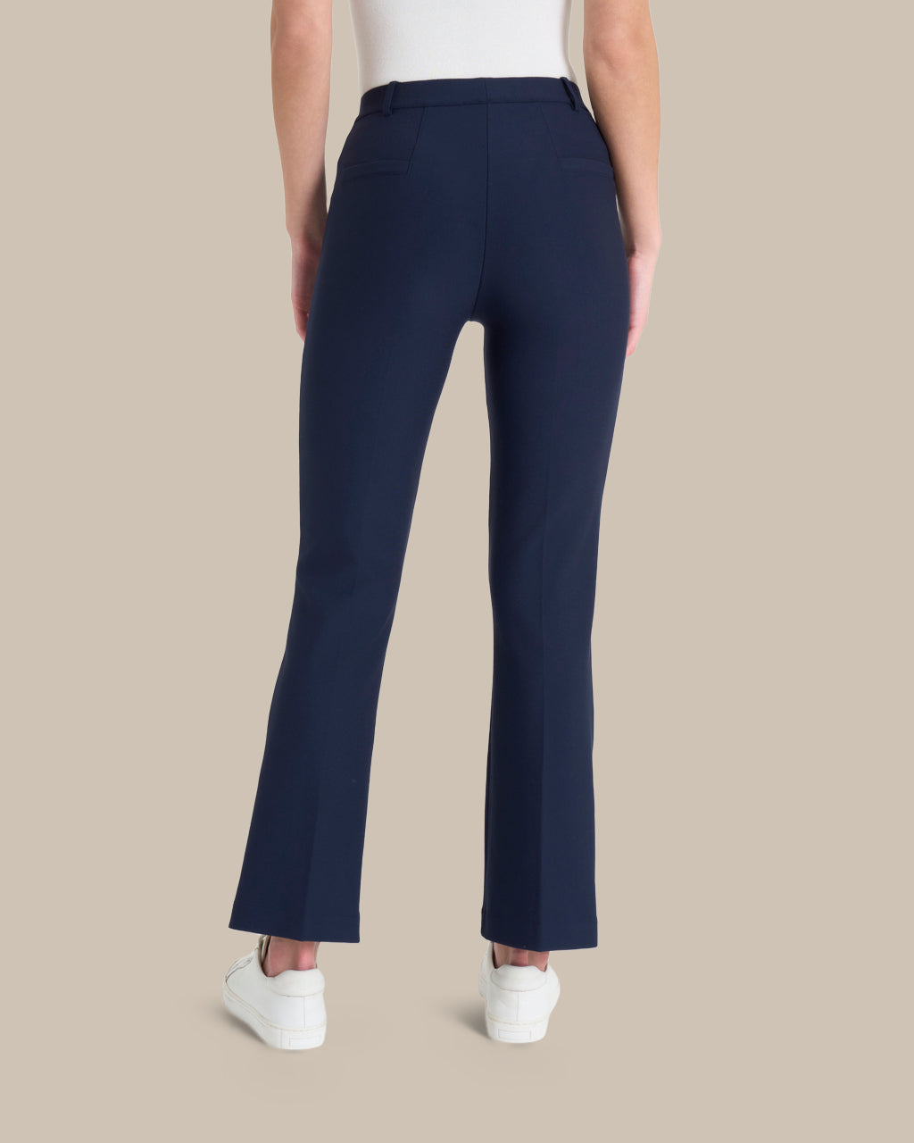 Ragno Abbigliamento Pantaloni cropped flare in tessuto Compact 