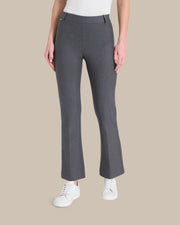 Pantaloni cropped flare in tessuto Compact Ragno Ardesia mel