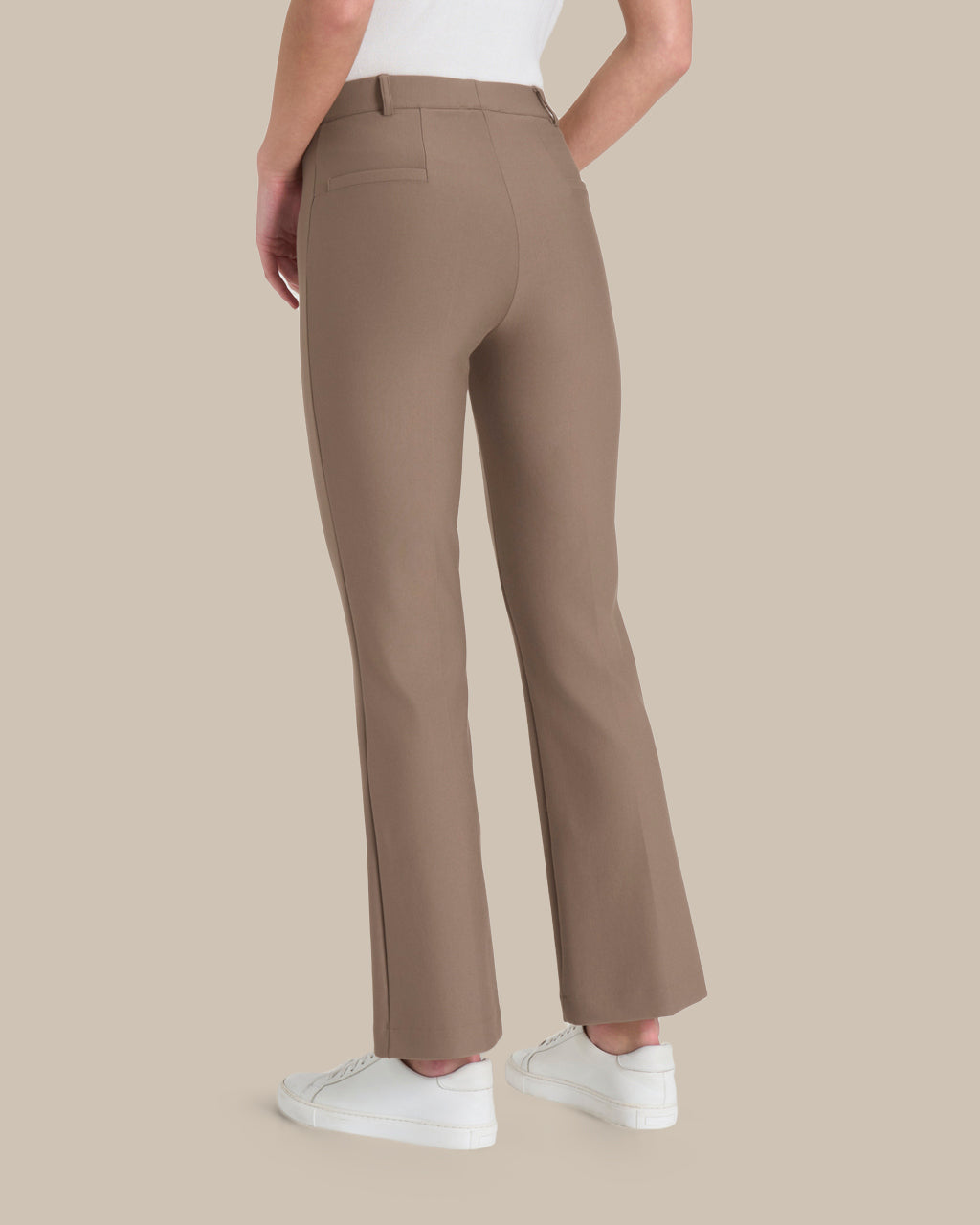 Ragno Abbigliamento Pantaloni cropped flare in tessuto Compact 