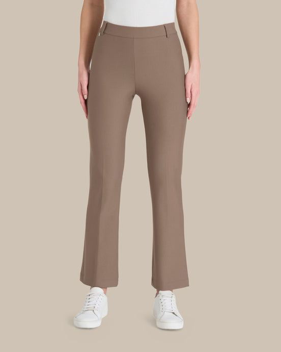 Ragno Abbigliamento Pantaloni cropped flare in tessuto Compact 