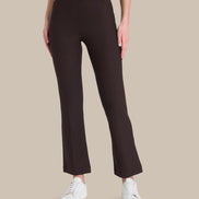 Ragno Abbigliamento Pantaloni cropped flare in tessuto Compact 