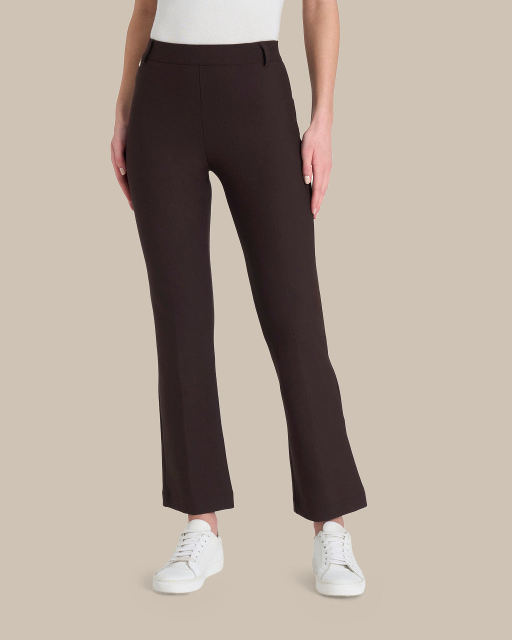Ragno Abbigliamento Pantaloni cropped flare in tessuto Compact 