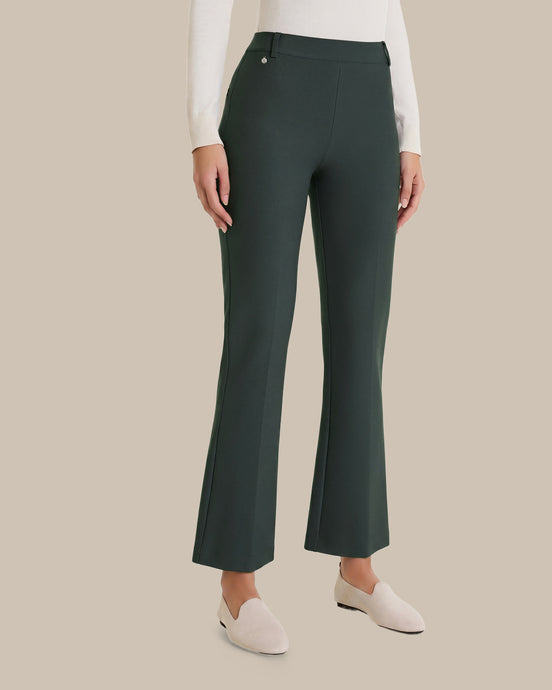Ragno Abbigliamento Pantaloni cropped flare in tessuto Compact 