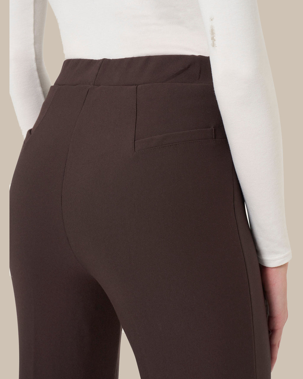 Ragno Abbigliamento Pantalone flare in tessuto Compact 