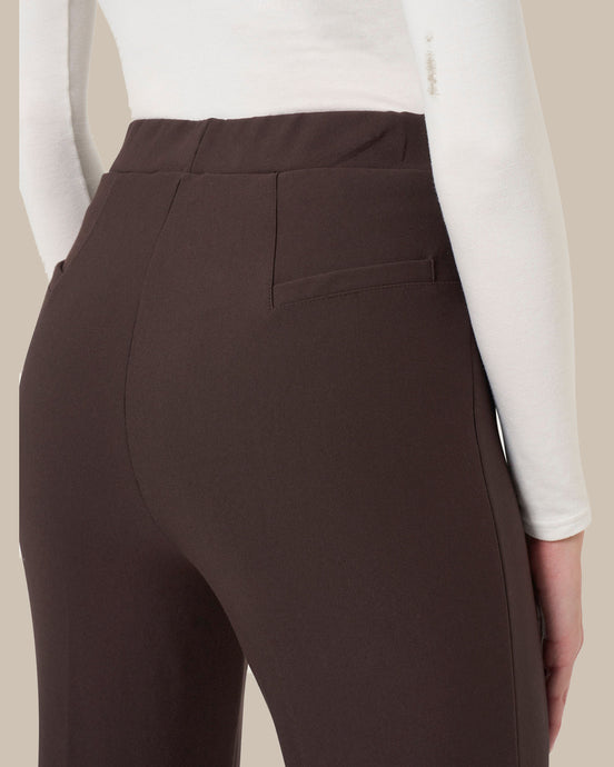 Ragno Abbigliamento Pantalone flare in tessuto Compact 