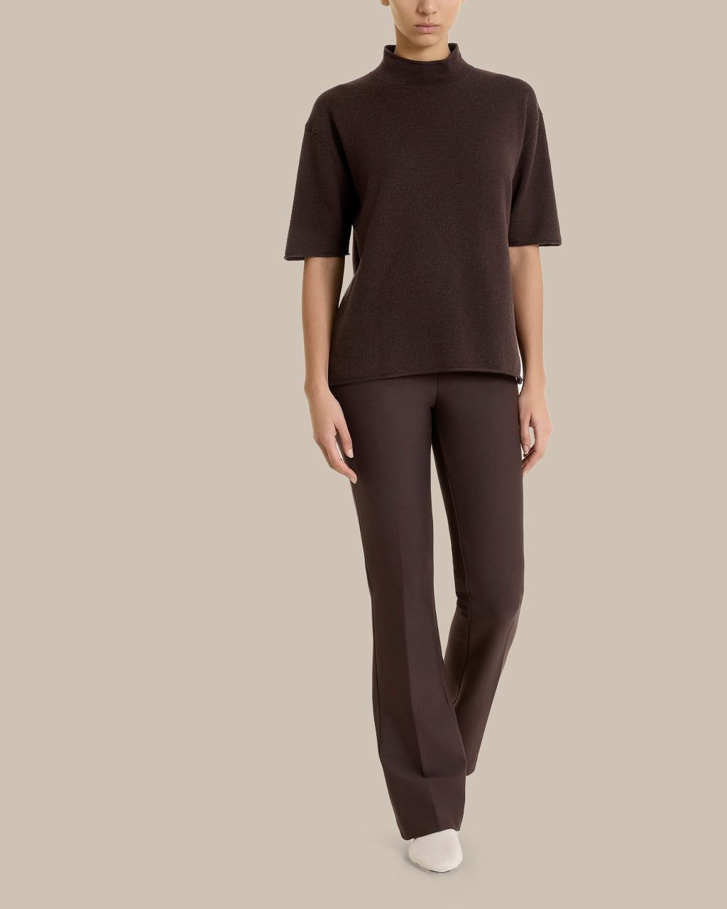 Ragno Abbigliamento Pantalone flare in tessuto Compact 