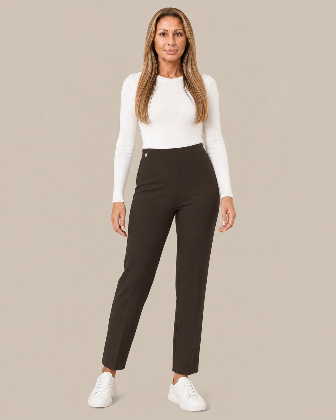 Ragno Abbigliamento Pantaloni straight in tessuto Compact 