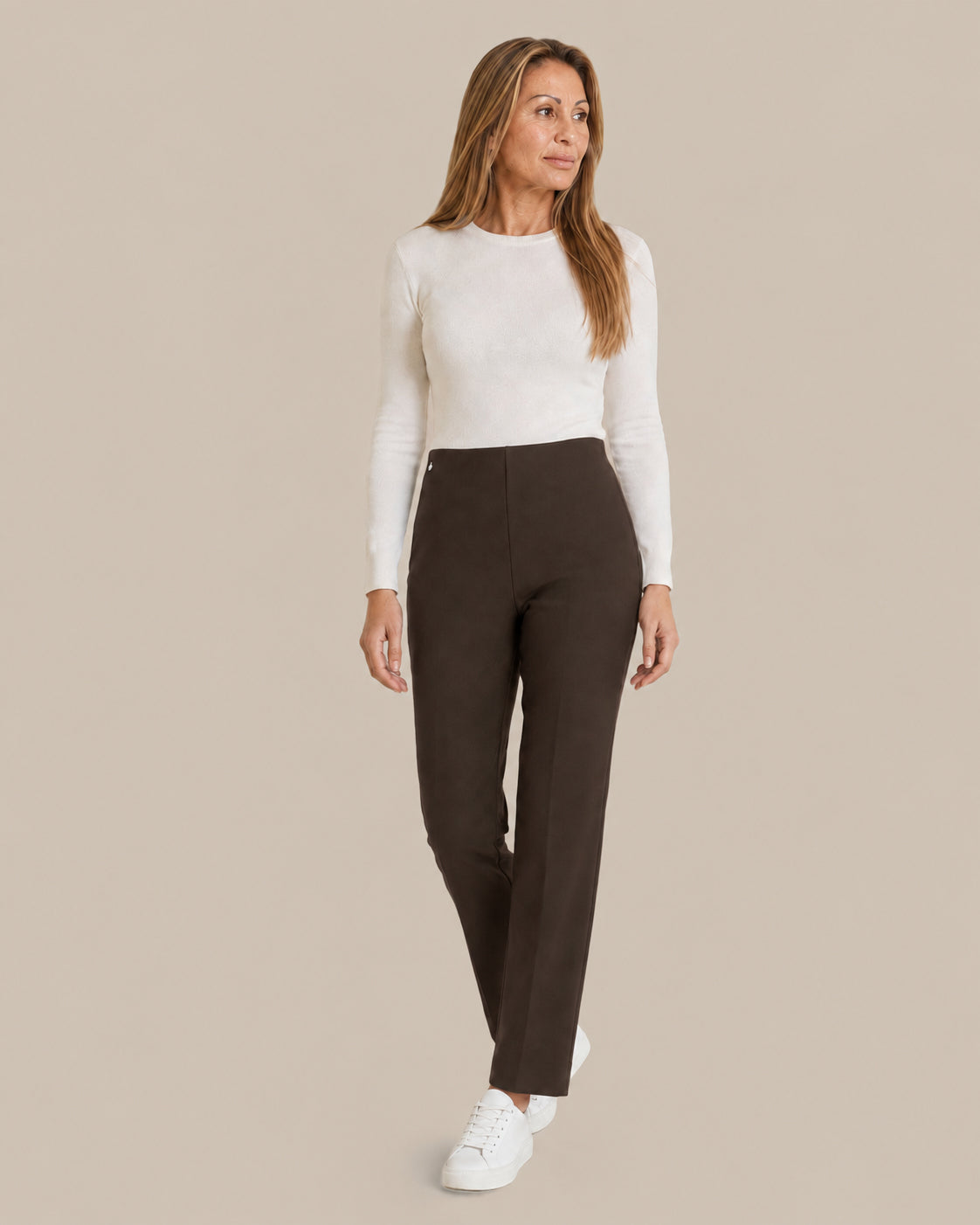 Ragno Abbigliamento Pantaloni straight in tessuto Compact 