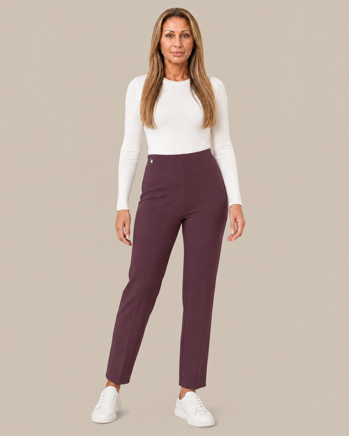 Ragno Abbigliamento Pantaloni straight in tessuto Compact 