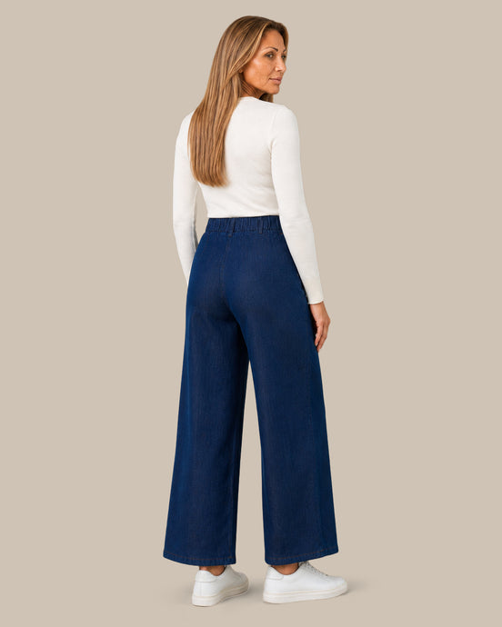 Ragno Abbigliamento Jeans cropped ampi in 4 Seasons Denim 