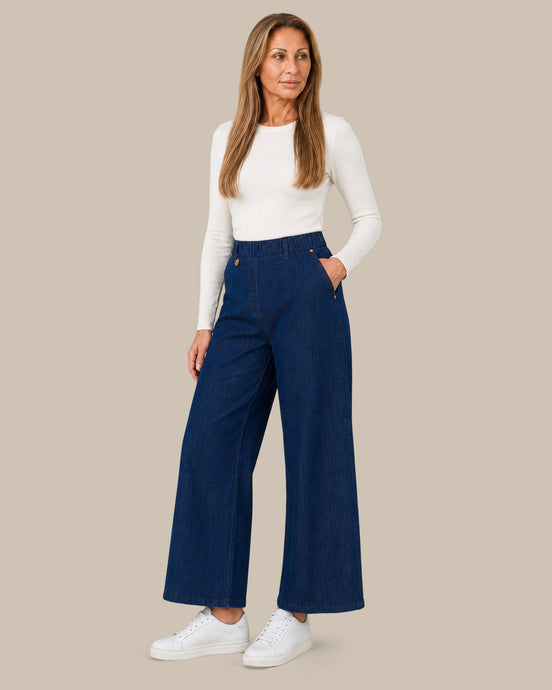 Ragno Abbigliamento Jeans cropped ampi in 4 Seasons Denim 