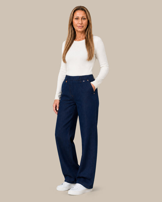 Ragno Abbigliamento Jeans ampi con tasche in 4 Seasons Denim 