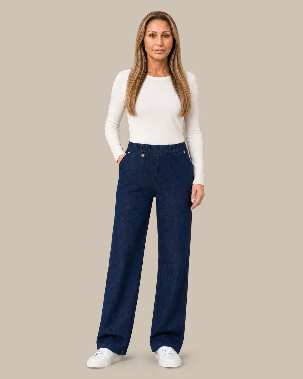 Ragno Abbigliamento Jeans ampi con tasche in 4 Seasons Denim 