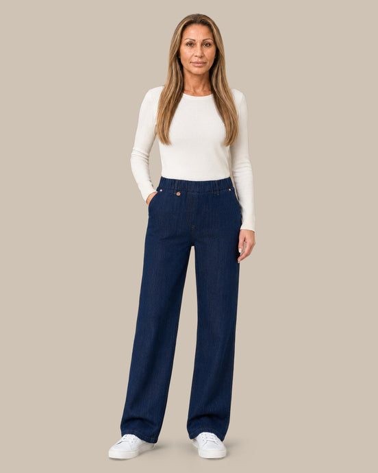Ragno Abbigliamento Jeans ampi con tasche in 4 Seasons Denim 