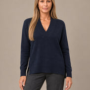 Ragno Abbigliamento Maglia asimmetrica con scollo a V in Super Soft 