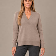 Ragno Abbigliamento Maglia asimmetrica con scollo a V in Super Soft 