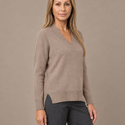 Ragno Abbigliamento Maglia asimmetrica con scollo a V in Super Soft 