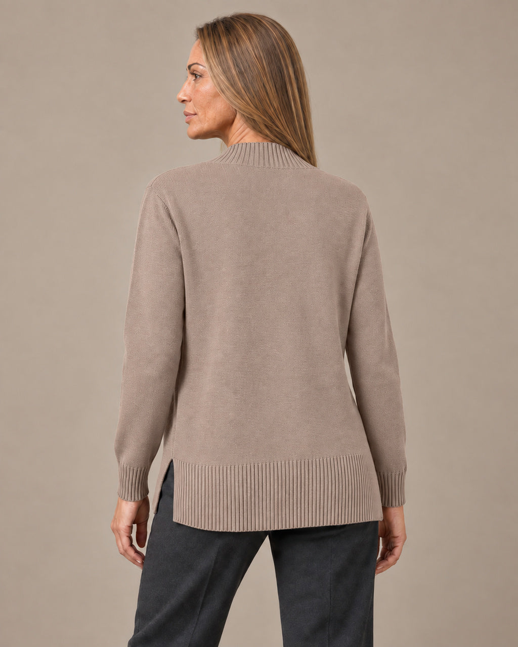 Ragno Abbigliamento Maglia asimmetrica con scollo a V in Super Soft 