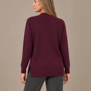 Ragno Abbigliamento Maglia asimmetrica con scollo a V in Super Soft 