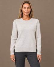 Maglia girocollo in Super Soft Ragno Champignon mel.