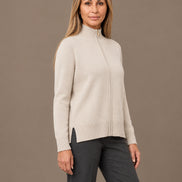 Ragno Abbigliamento Cardigan con zip e collo alto in Super Soft 
