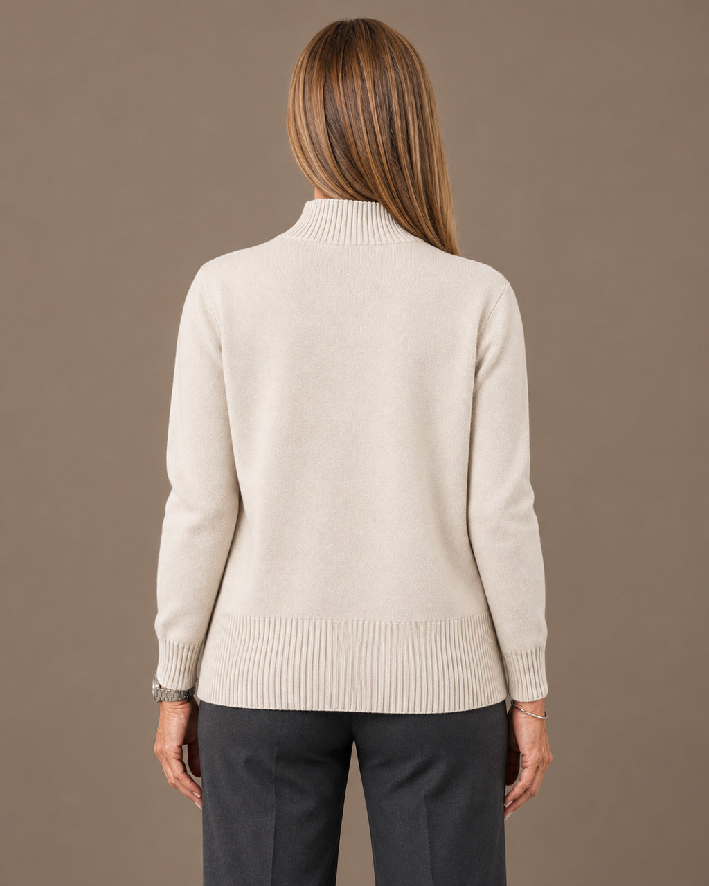 Ragno Abbigliamento Cardigan con zip e collo alto in Super Soft 