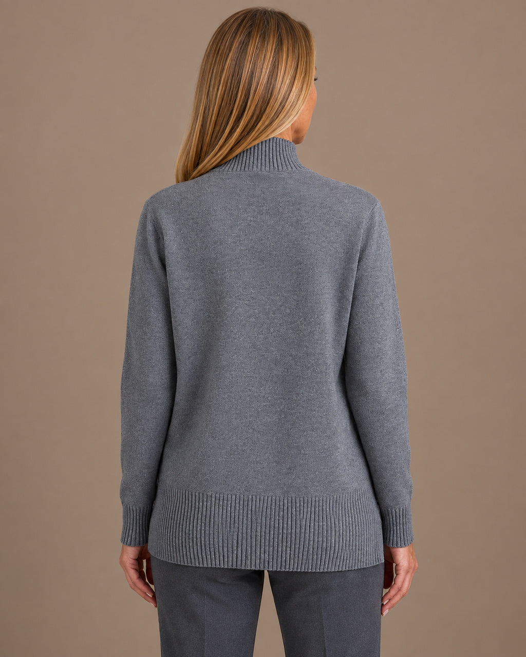 Ragno Abbigliamento Cardigan con zip e collo alto in Super Soft 