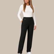 Ragno Abbigliamento Pantaloni dritti con tasche in Flannel Twill 