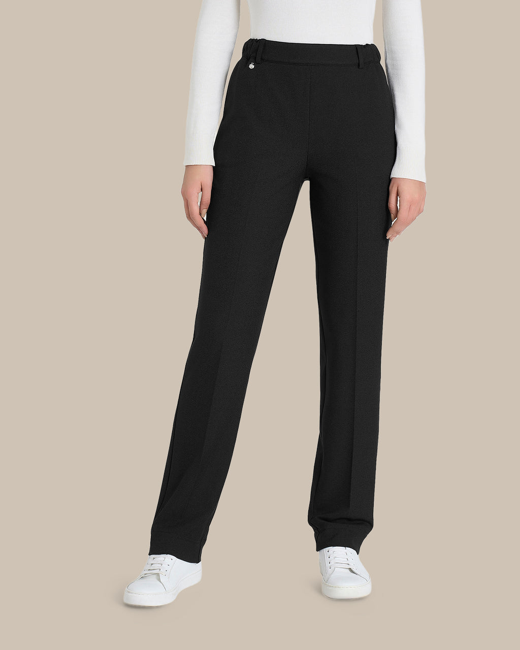 Ragno Abbigliamento Pantaloni dritti con tasche in Flannel Twill 