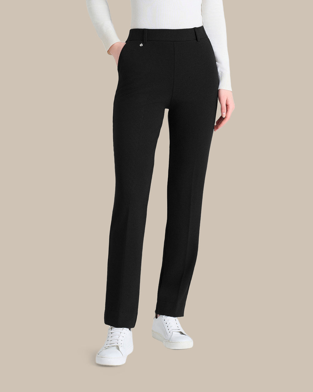 Ragno Abbigliamento Pantalone dritto con tasche in Velvet 