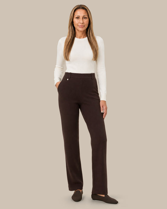 Ragno Abbigliamento Pantalone dritto con tasche in Velvet 