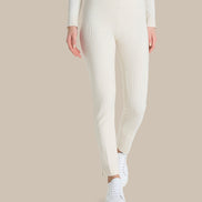 Ragno Abbigliamento Pantalone cigarette in maglia con spacchi 