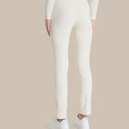 Ragno Abbigliamento Pantalone cigarette in maglia con spacchi 