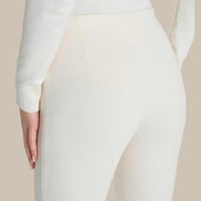 Ragno Abbigliamento Pantalone cigarette in maglia con spacchi 
