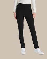 Pantalone cigarette in maglia con spacchi Ragno Nero