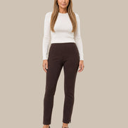 Ragno Abbigliamento Pantalone cigarette in maglia con spacchi 