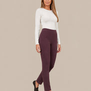 Ragno Abbigliamento Pantalone cigarette in maglia con spacchi 