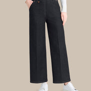 Ragno Abbigliamento Pantaloni cropped wide con tasche 