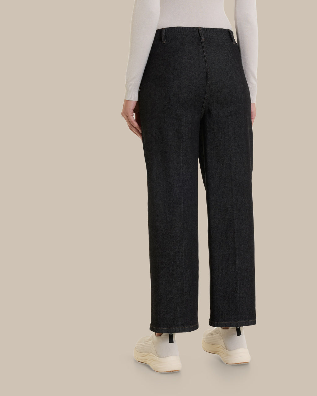 Ragno Abbigliamento Pantaloni cropped wide con tasche 
