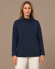 Maglia con collo morbido Ragno Bleu